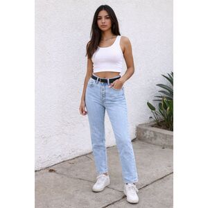 Vintage Levi's Blue Wedgie Button Fly Jeans Pants Trousers Women's Size 26